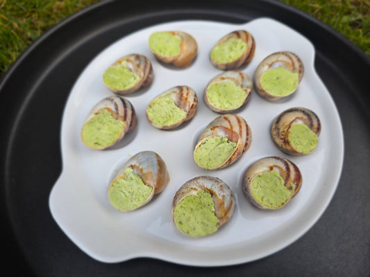 Melci de Burgundia Natural Helix serviți cald, pentru prima degustare